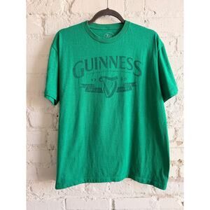 Guinness Green Graphic T Shirt Mens Large St James Gate Dublin Ireland Logo Tee